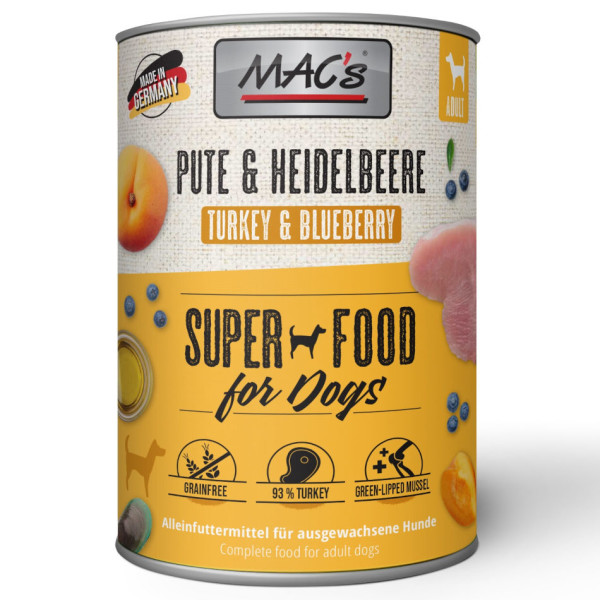 Macs Pute & Heidelbeeren SuperFood