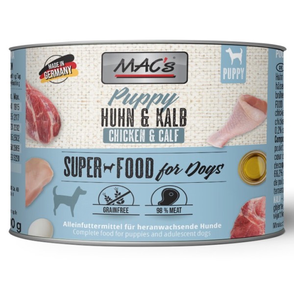 Macs Puppy Huhn & Kalb SuperFood 200 g
