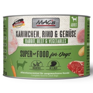 Macs Kaninchen Rind + Gemüse SuperFood