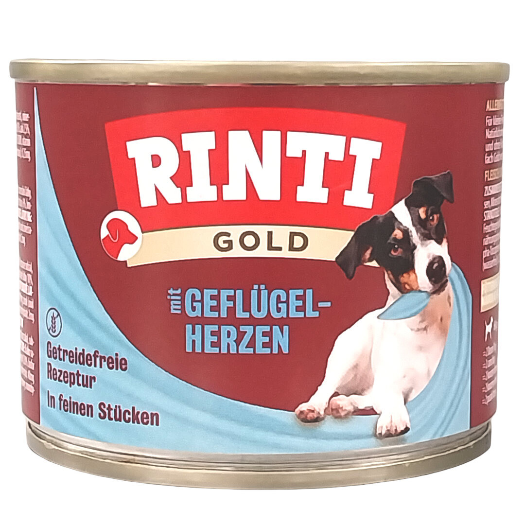 Rinti Gold mit Geflügelherzen 185 g box