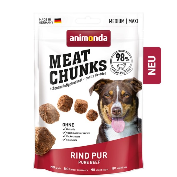 Menge: 8 je Bestelleinheit Animonda Snack Meat Chunks Lamm pur 60g 