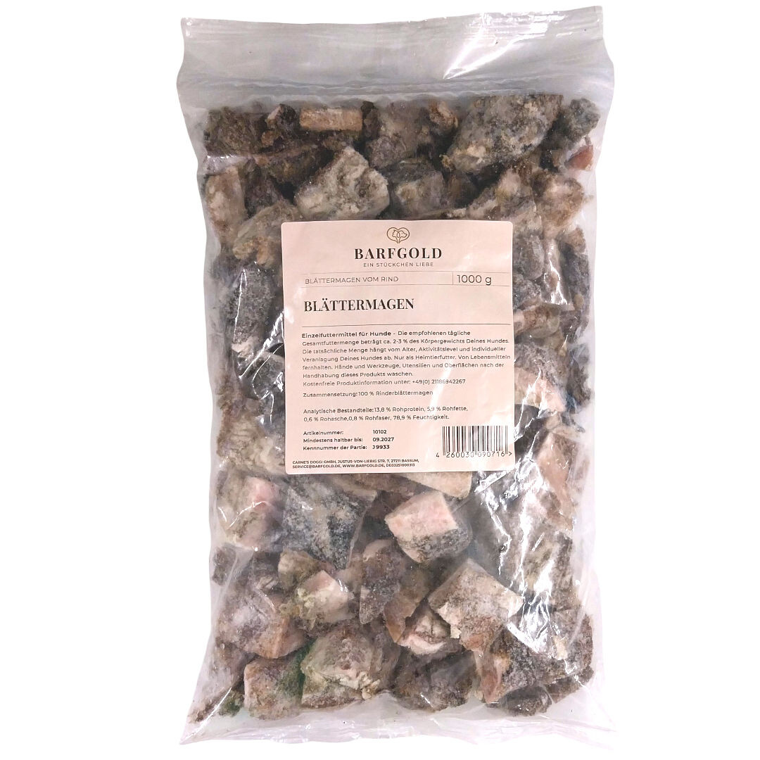 Barfgold Blättermagen 1 kg box