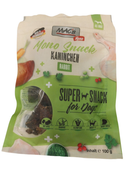 Macs Vetcare Snack Mono Kaninchen 100 g