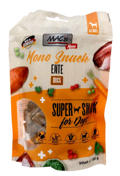 Macs Vetcare Snack Mono Ente 100 g