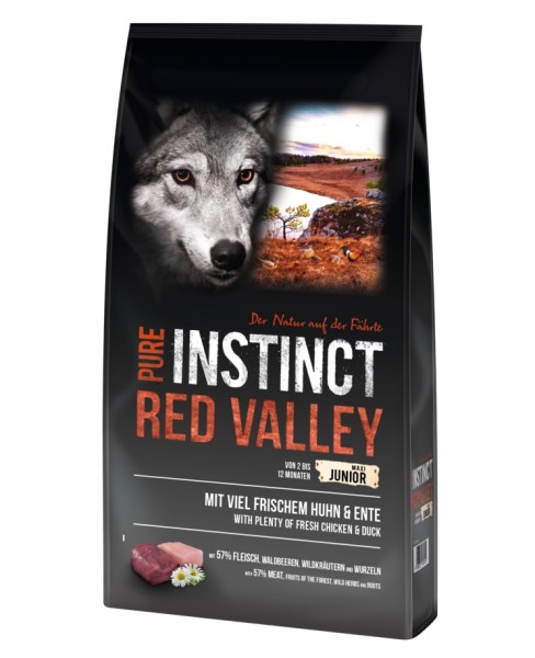 Pure Instinct Red Valley Maxi Junior Huhn + Ente 12 kg