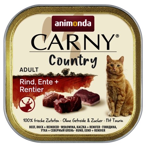 Animonda Carny Country Rind, Ente + Rentier 100 g