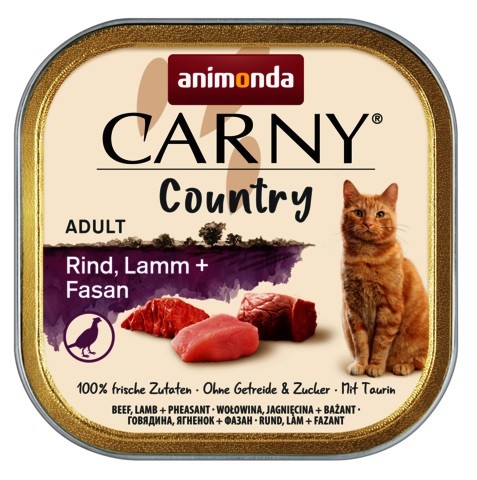 Animonda Carny Country Rind, Lamm + Fasan 100 g