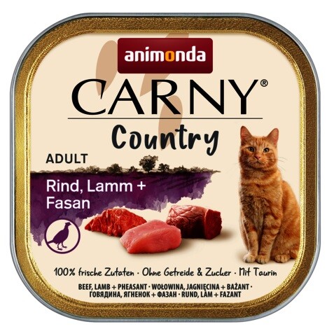 Animonda Carny Country Rind, Lamm + Fasan 100 g
