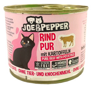 Joe &amp; Pepper Katze Rind pur mit Kartoffeln