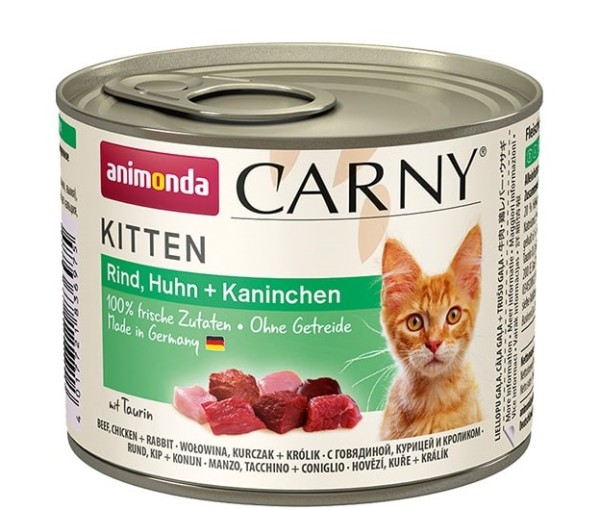 Animonda Carny Kitten Rind, Huhn + Kaninchen