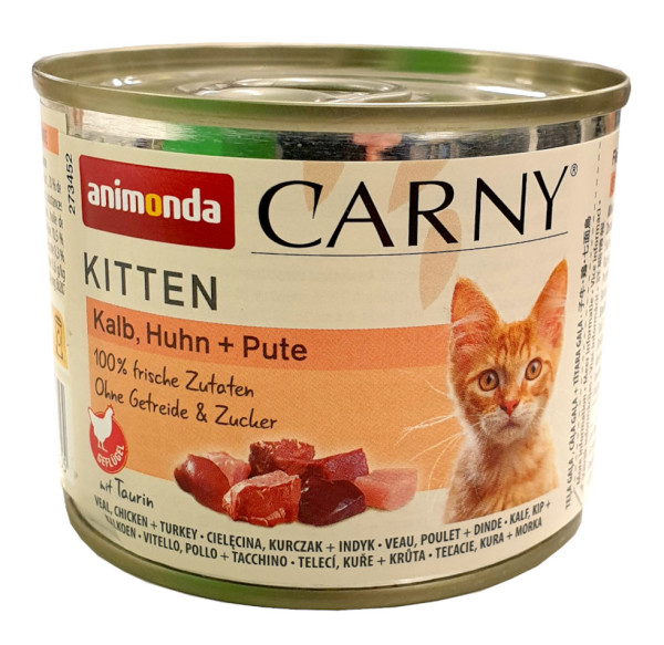 Animonda Carny Kitten Kalb, Huhn + Pute