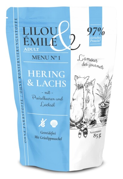 Lilou & Emile Hering + Lachs 85 g