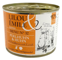 Lilou & Emile Kitten Perlhuhn + Huhn 200 g