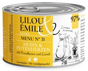 Lilou &amp; Emile Kitten Huhn + Putenherzen