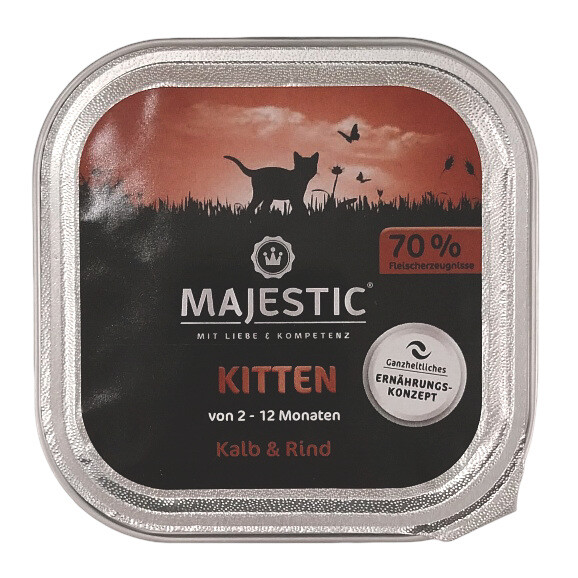 Majestic Schale Kitten Kalb + Rind 100 g box