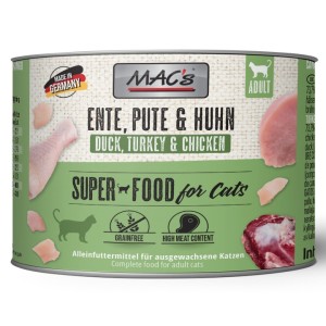 Macs Cat Ente, Pute + Huhn SuperFood