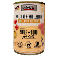 Macs Cat Pute, Rind & Heidelbeeren SuperFood 400 g