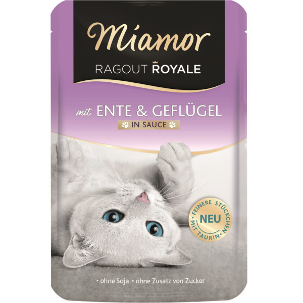 Miamor Ragout Royale mit Ente & Geflügel in Sauce 100 g