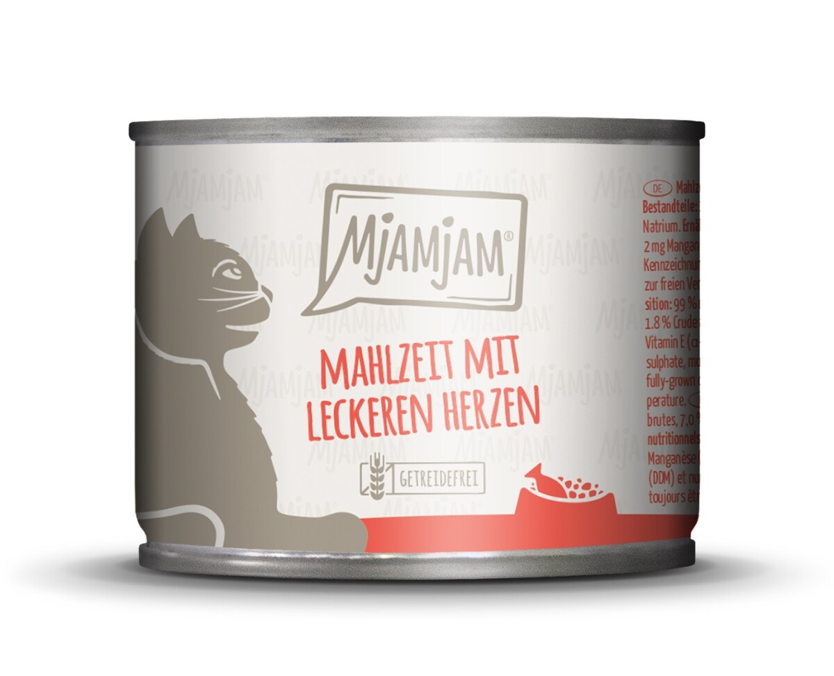 Mjamjam Mahlzeit mit leckeren Herzen
