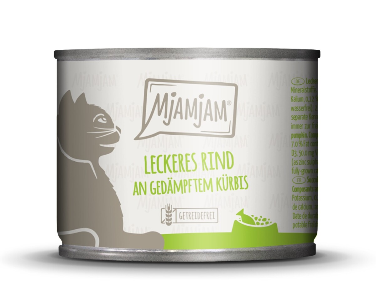 Mjamjam leckeres Rind an gedämpften Kürbis