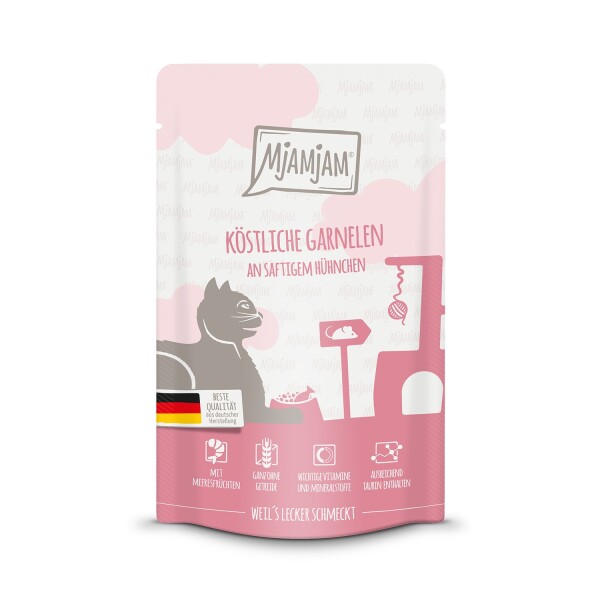 Mjamjam köstliche Garnelen an saftigem Hühnchen 125 g