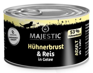 Majestic H&uuml;hnerbrust + Reis in Gelee 100 g