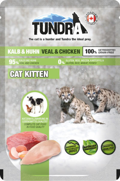Tundra Cat PB Kitten Kalb und Huhn 85 g