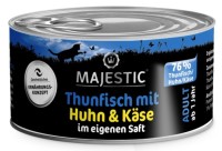 Majestic Thunfisch mit Huhn + Käse 70 g