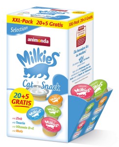 Animonda Milkies Selection XXL-Pack 20+5 Gratis 25 x 15 g