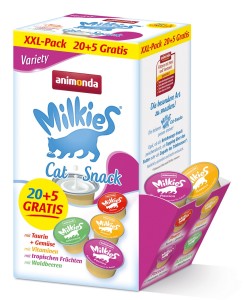 Animonda Milkies Variety XXL-Pack 20+5 Gratis 25 x 15 g