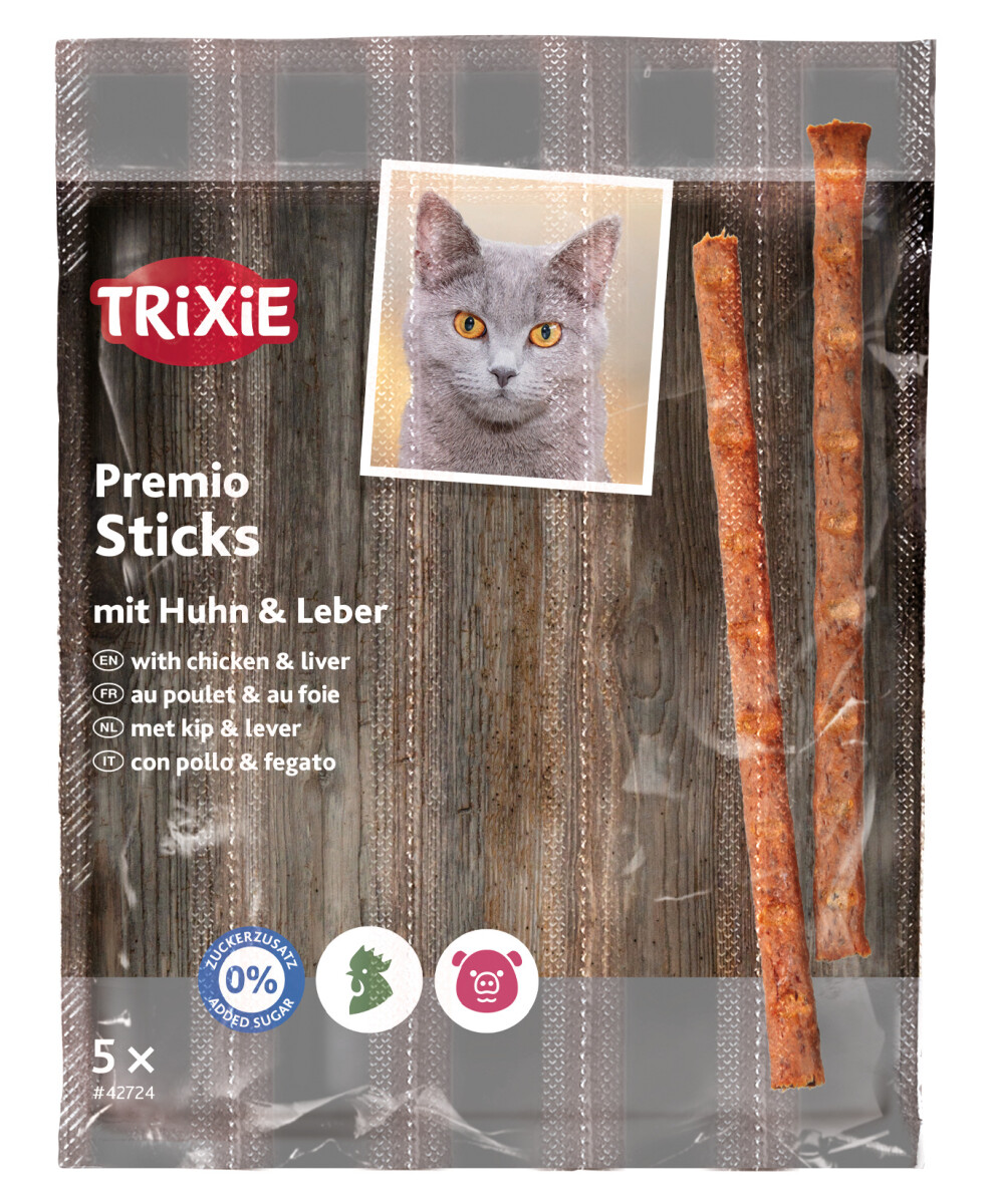 Trixie Premio Sticks mit Huhn & Lebe box