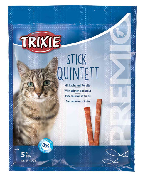 Trixie Stick Quintett mit Lachs und Forelle 5 x 5 g