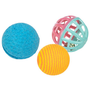 Trixie Katzen Spielzeug Spielbälle 3er Set