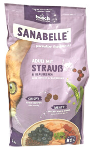 Sanabelle Adult mit Strauß + Blaubeeren 2 kg