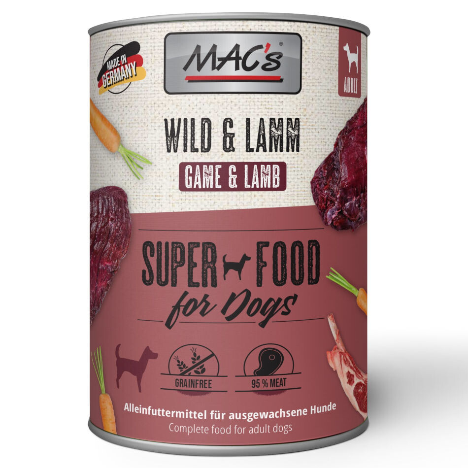 Macs Wild + Lamm SuperFood 400 g box