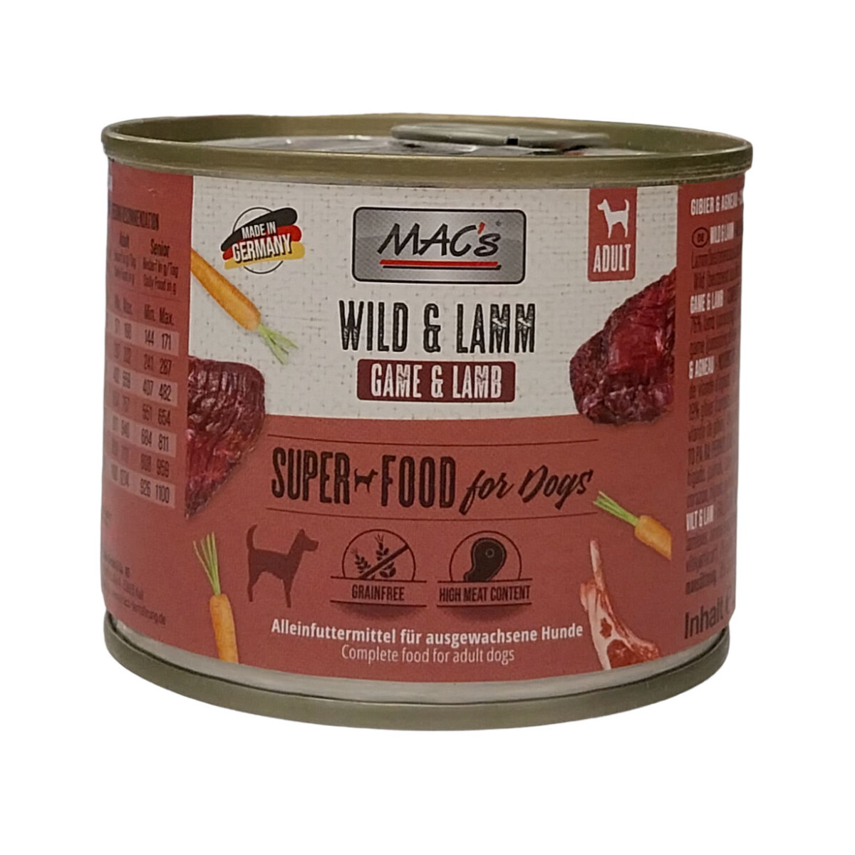 Macs Wild + Lamm 200 g box