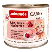 Animonda Carny Adult Huhn, Pute + Entenherzen 200 g