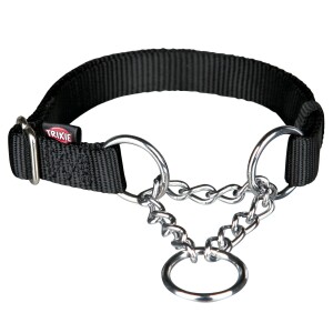 Trixie Premium Zug Stopp Halsband schwarz