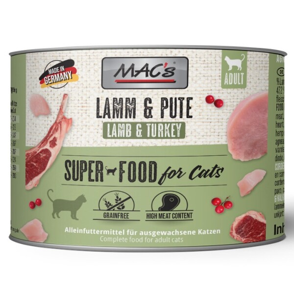 Macs Cat Lamm & Pute SuperFood 200 g