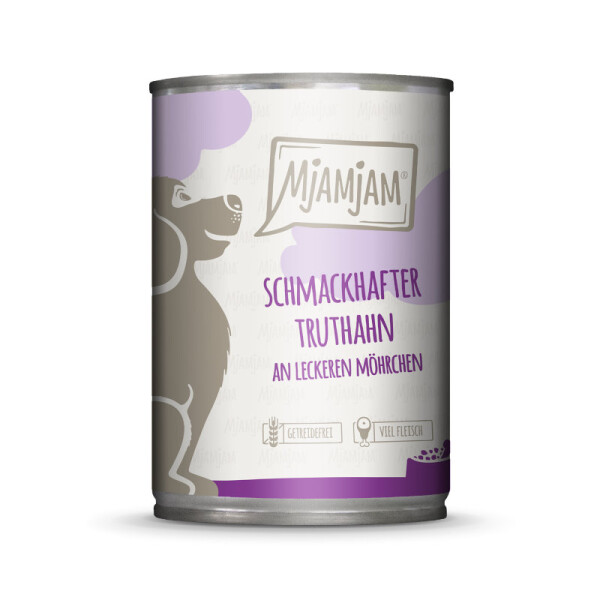Mjamjam Dog schmackhafter Truthahn 400 g