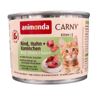 Animonda Carny Kitten Rind, Huhn + Kaninchen 200 g