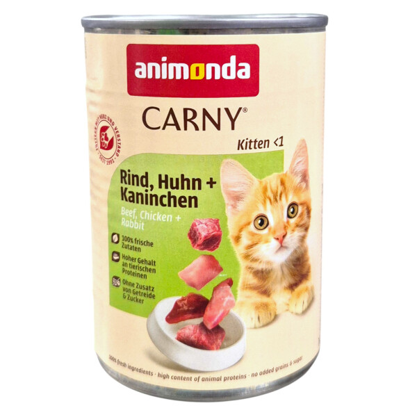 Animonda Carny Kitten Rind, Huhn + Kaninchen 400 g