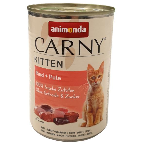 Animonda Carny Kitten Rind, Putenherzen 400 g