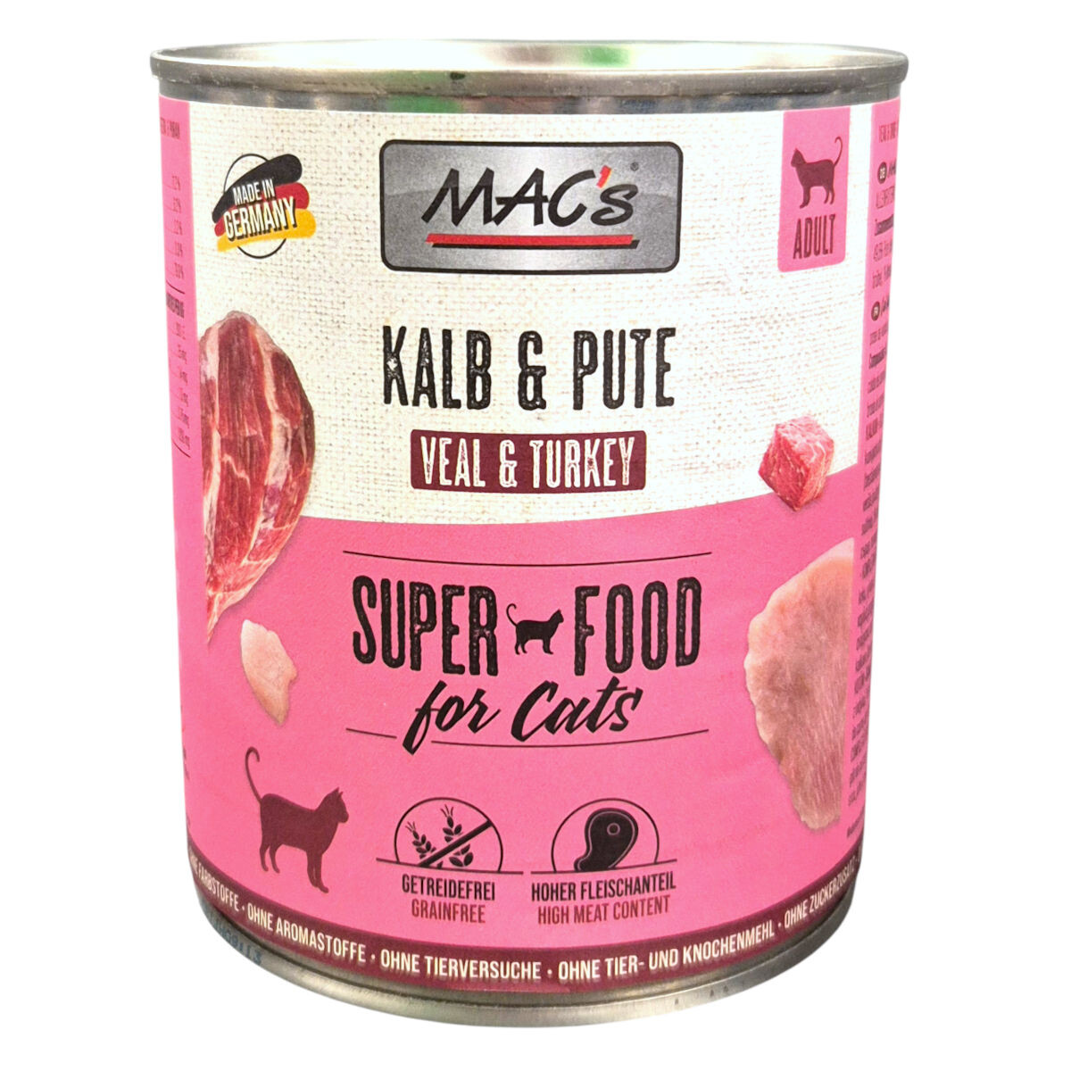 Macs Cat Kalb & Pute SuperFood 800 g box