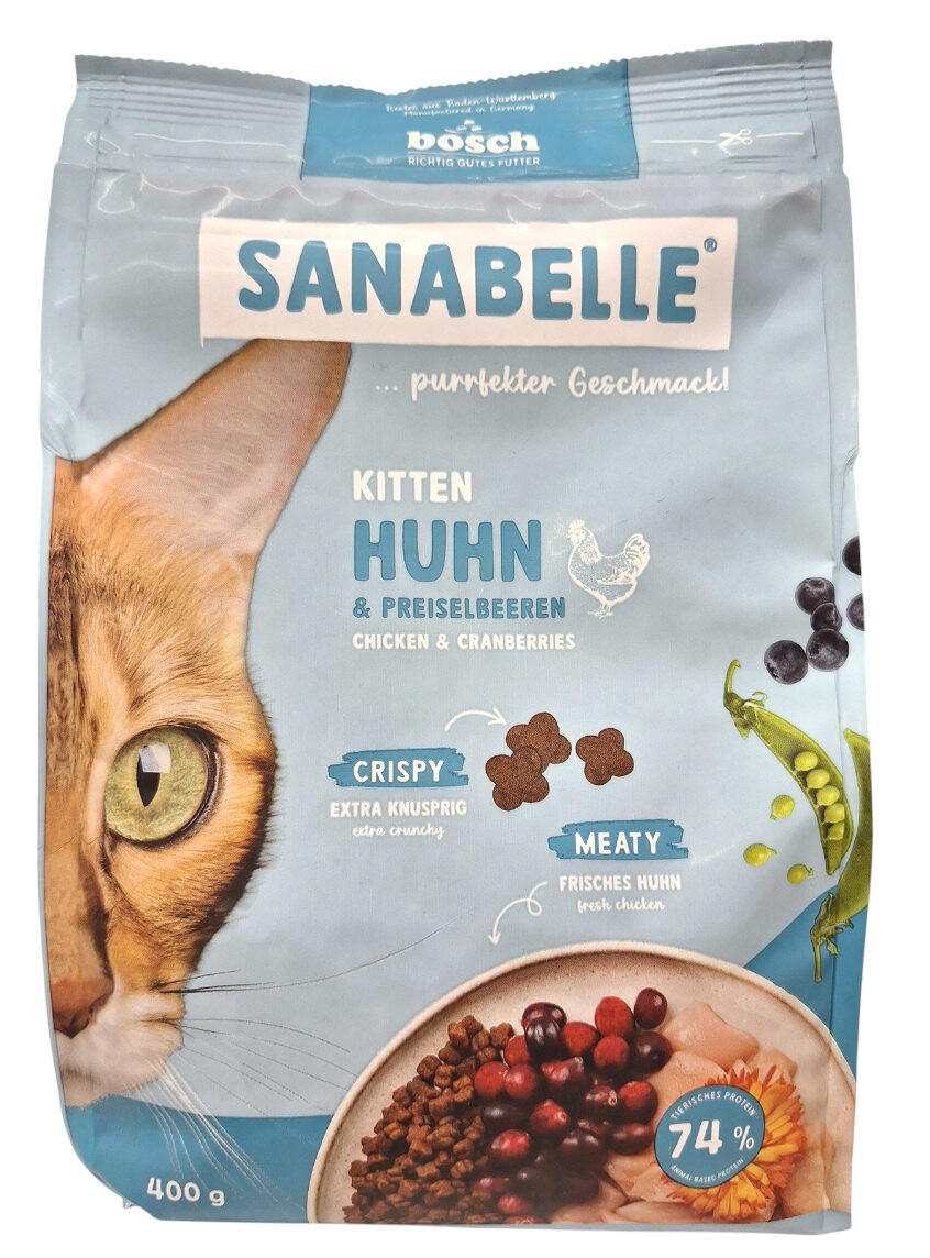 Sanabelle Kitten mit Huhn 400 g box