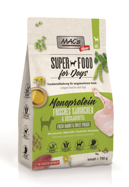 Macs Dog Superfood Mono Kaninchen 750 g