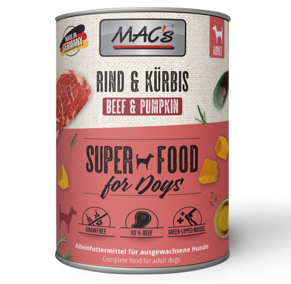 Macs Rind & Kürbis SuperFood 800 g