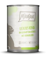 Mjamjam leckeres Rind an gedämpften Kürbis 400 g