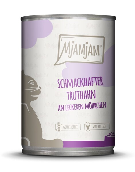Mjamjam schmackhafter Truthahn an Möhrchen 400 g