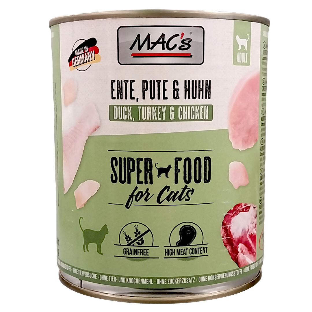 Macs Cat Ente, Pute + Huhn 800 g box